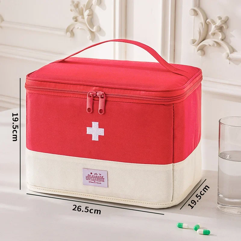 Large Capacity Thickened Medicine Box Layered Family First Aid Kit Medicine Boxes Medicine Cabinet Portable Oxford Storage Bag