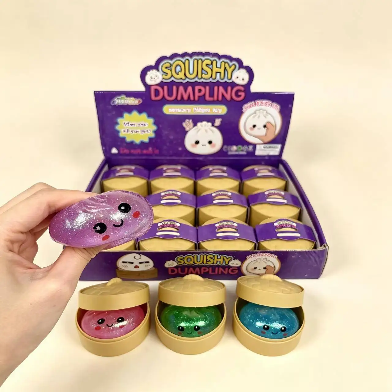 Neue Blind Box Bunte Simulierte Knödel-Maltose-Squishies, Entspannende Angstlösende Rebound-Quetschspielzeuge