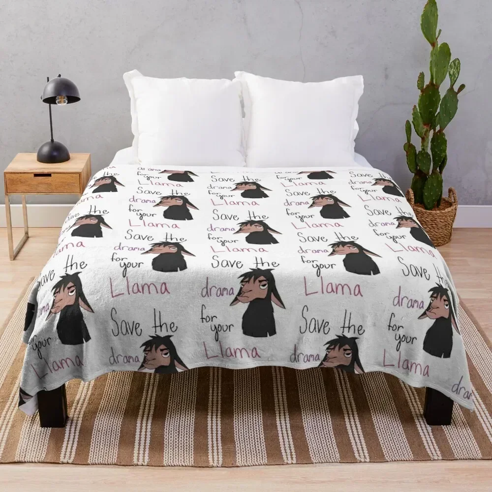 

Kuzko- Drama For Your Llama Throw Blanket Modern Design Soft Blanket for Home Decor