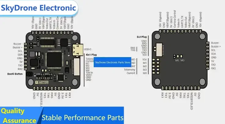 SkyDElT-MOTOR F7 T-Motor Pacer F7 HD Flight Controller HD Version FC