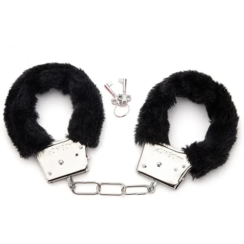 Menottes en peluche pour couples, bondage SM, accessoires de flirt, menottes taquines, fournitures de sexe pour adultes, 7.0