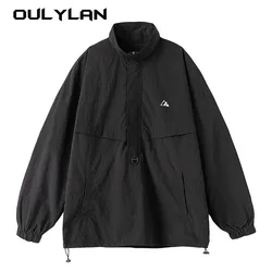 Autumn Drawstring Design Jacket Coat Women Autumn Hiking Clothing Trendy Brand Jacket Three Proof Outdoor Jackets for Men