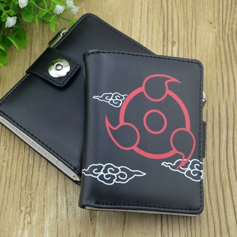 

Naruto Short Wallet Anime Naruto Sasuke Kakashi Cute Cartoon 2D Creative Student Coin Wallet Card Acceptance Card Pack Gift