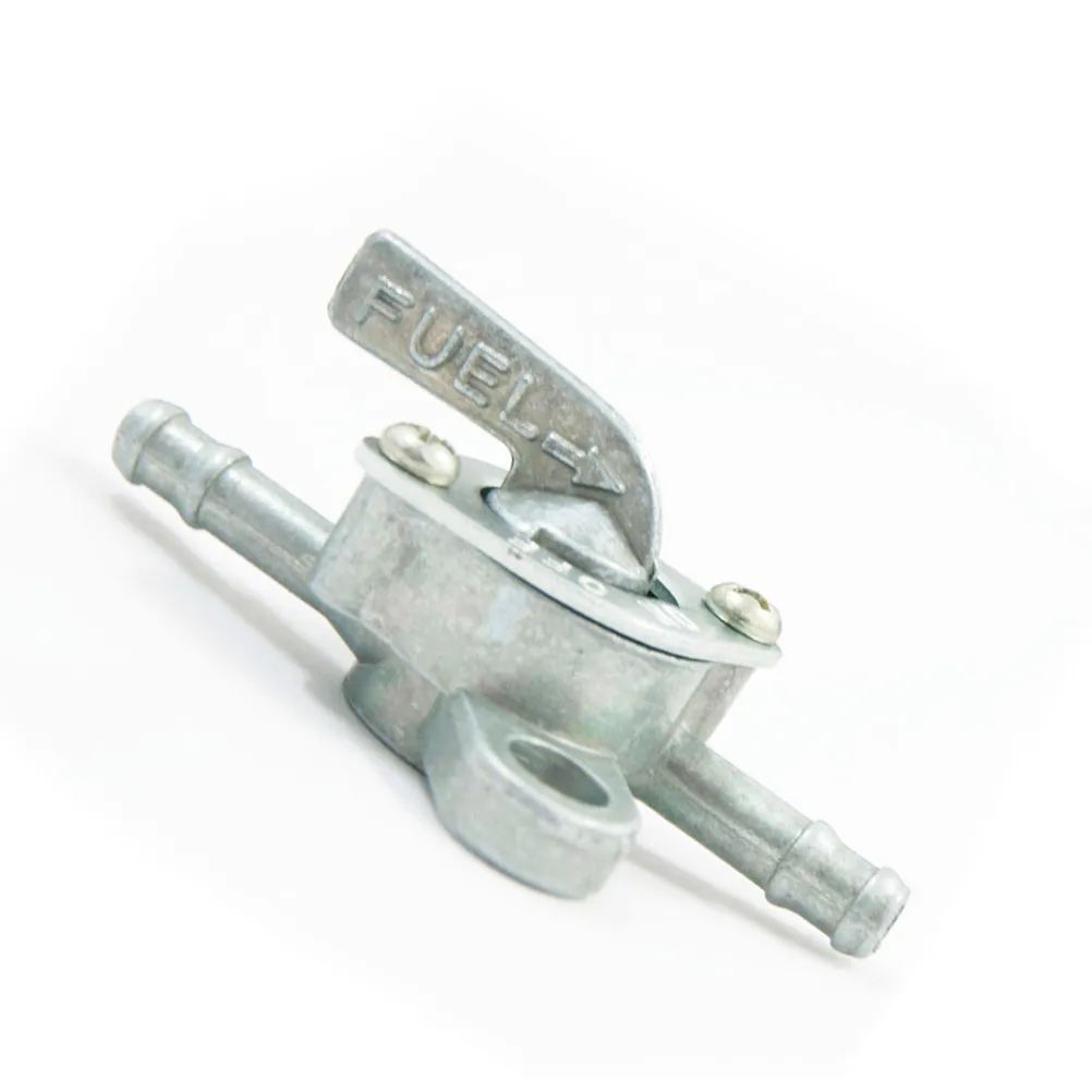 Zinc Alloy on Off Fuel Shutoff Valve Petcock for Generator Gas Tank 2T 4T Engine Silver 5.5cm Total Length 0.6cm Outlet Diameter - view 3