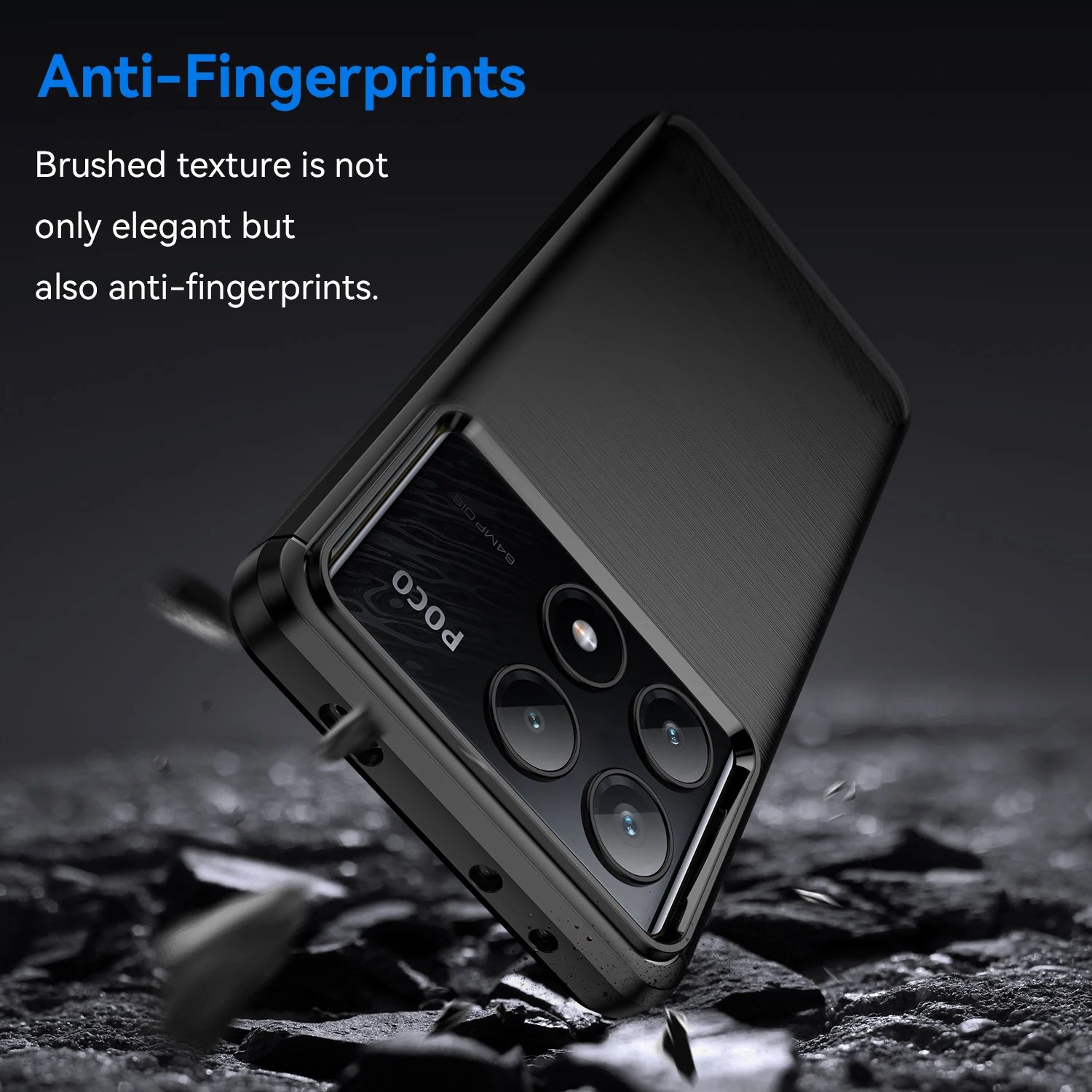Rubber Carbon Fiber Soft TPU Silicone Back Cover For Mi POCO X6 X5 X4 X3 Pro NFC M5S M3 M5 M4 Pro F3 F4 F5 F6 Pro Phone Case