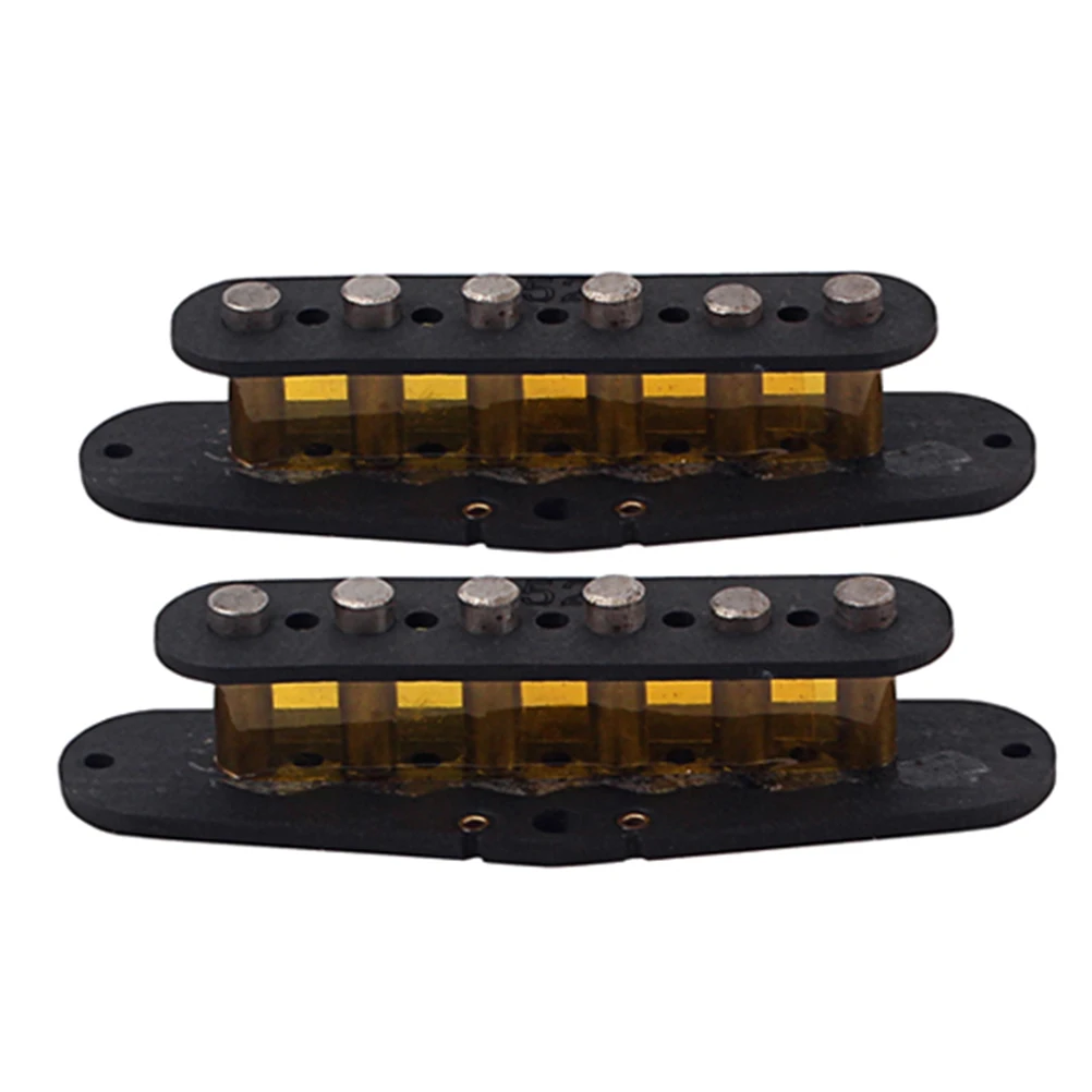 

2Pcs Pickup Cover Humbucker Plastic Bobbin Slug Replacement Parts Electric Guitar DIY Accessory Set Pickup Bobbin