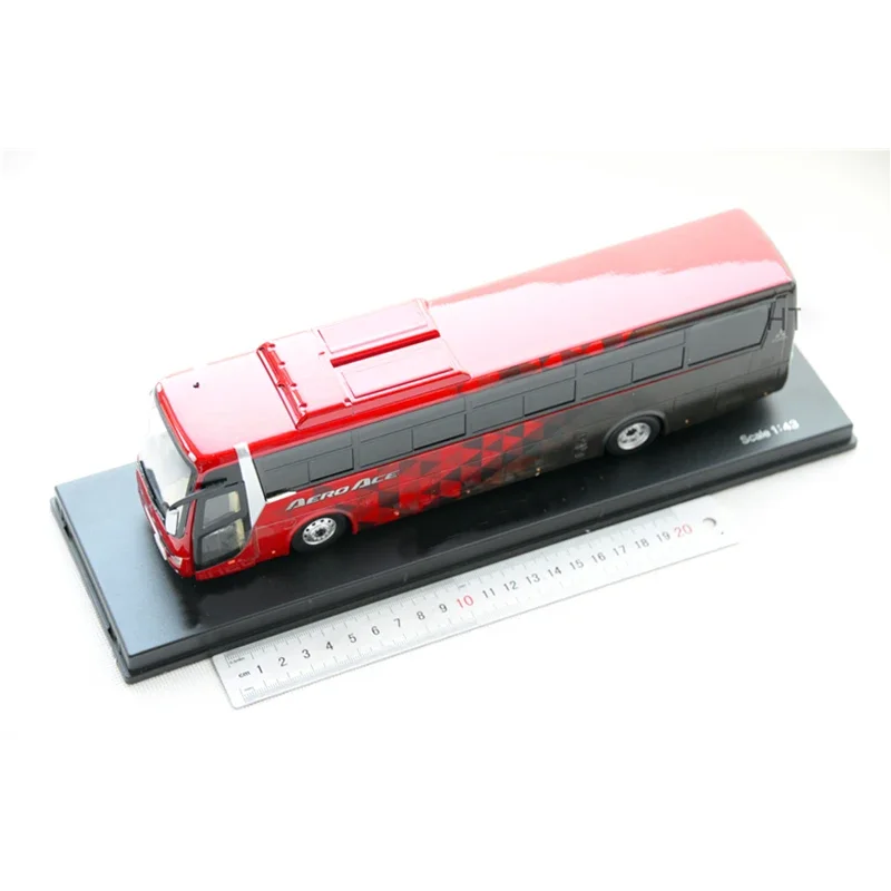 Diecast Original 1/43 Scale FUSO Alloy Bus Model Simulation Car Scene Decoration Gift Toy Souvenir Display Static Collectible