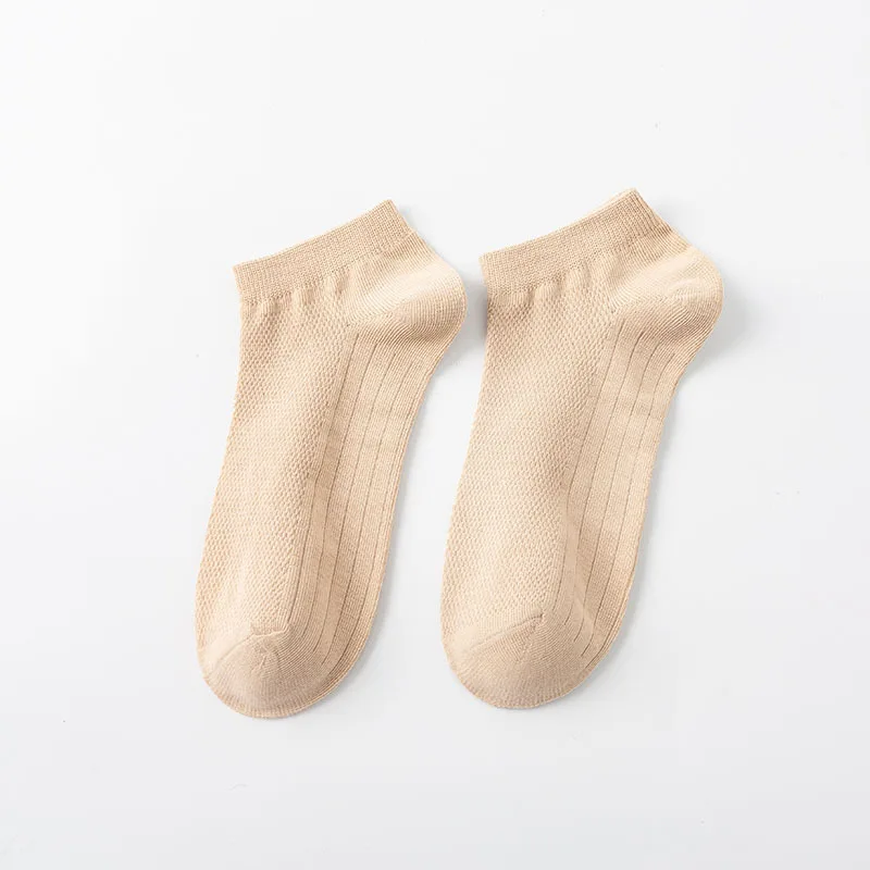 Hochwertige 6 Paar/Set Herren-Bootsocken aus Baumwolle, Sommer-Business-Mesh-Atmungsaktive Herrensocken, Neue Herrensocken in Übergröße EU38-45 – Detail 15