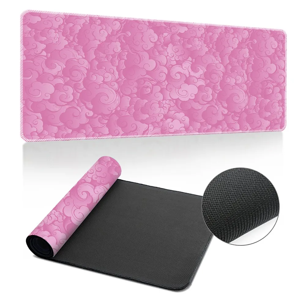 

Convenient 900*400MM Japanese Cloud Mouse Pad Rubber Creative Keyboard Mats Stitched Edge Smooth Gaming Mouse Pad PC Accessories