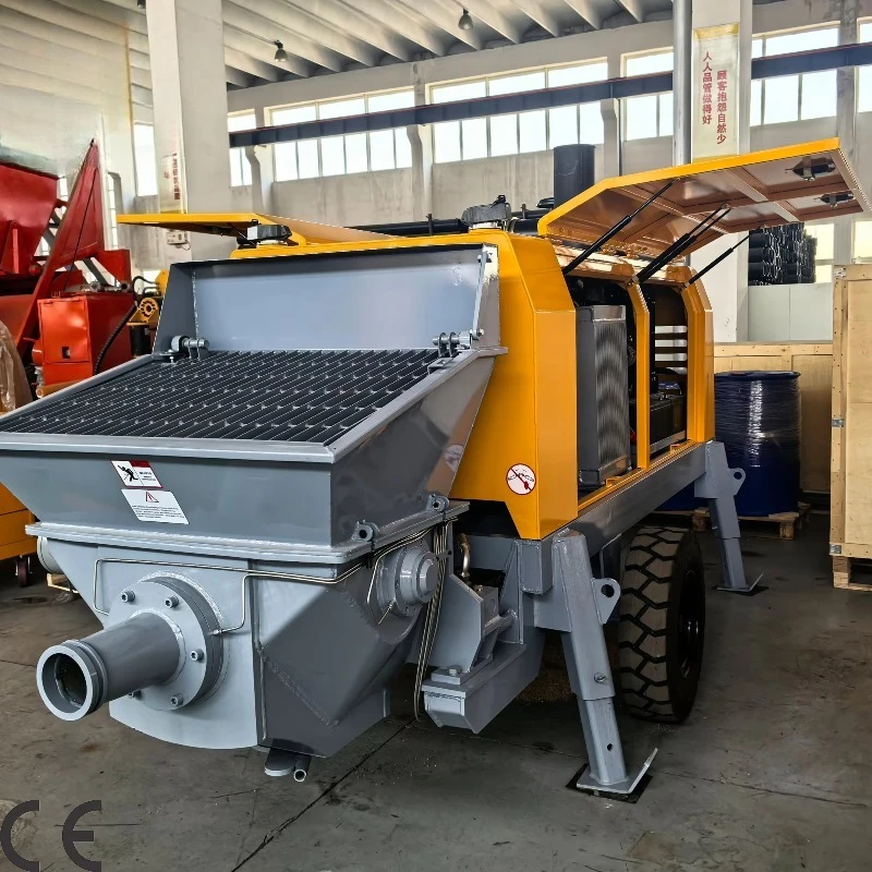 Source Manufacturer Enclosed Concrete Trailer Pump Supplied By Experienced Heavy Machine Factory For Commercial Procurement