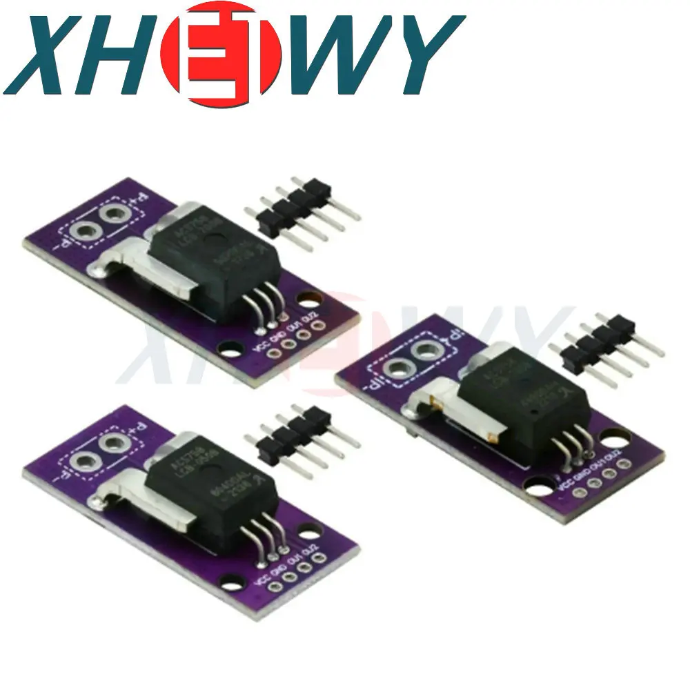 50A 100A 100B-PFF-T ACS758LCB-050B AC DC 3.3V-5V สำหรับเชื่อมต่อรุ่น Arduino RC แบบเส้นตรง