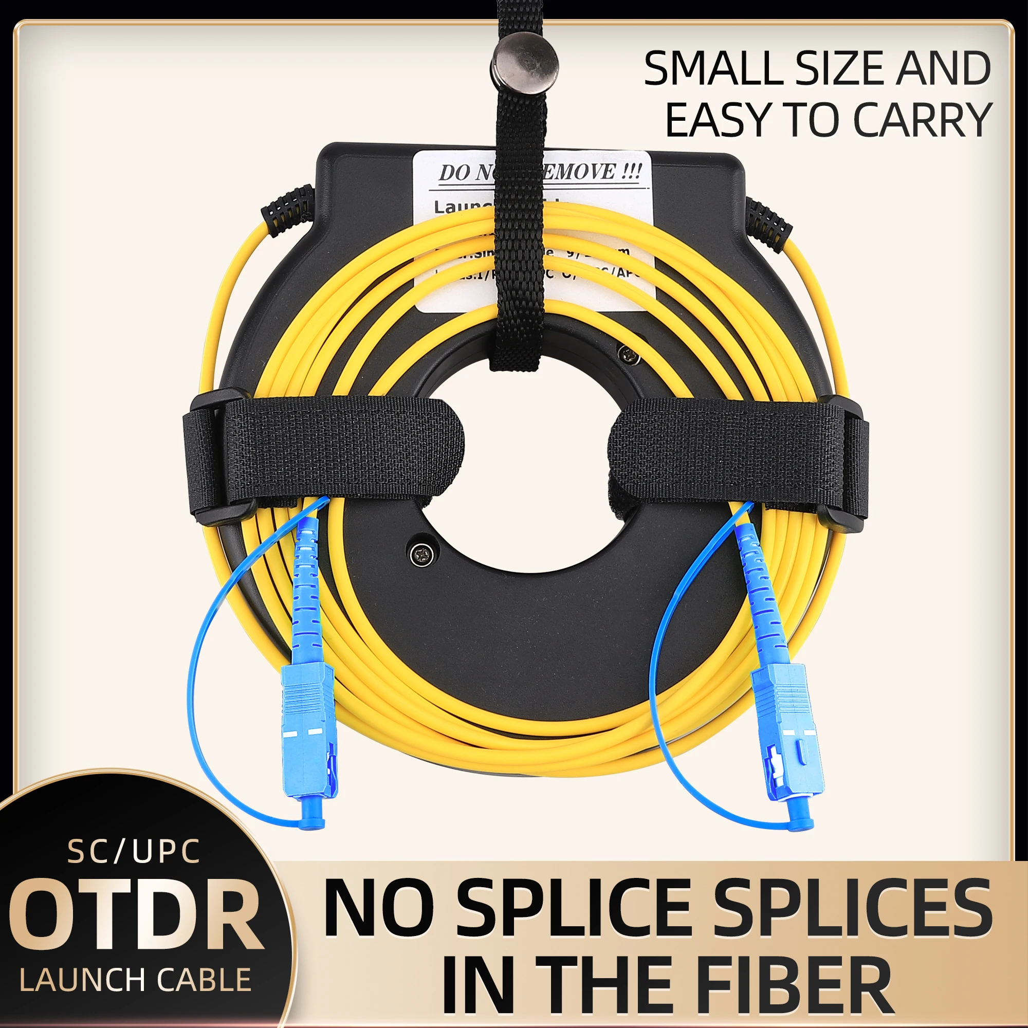 OTDR Launch Cable Fiber 300/500/1000M Single Mode SC/UPC OTDR Test Extension Cord OTDR Dead Zone Eliminator 1km