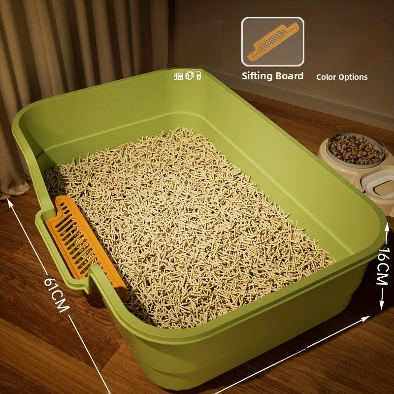 thickened-open-style-pet-litter-box-extra-large-size-scent-free-splash-proof-breathable-coverless-toilet-for-cats