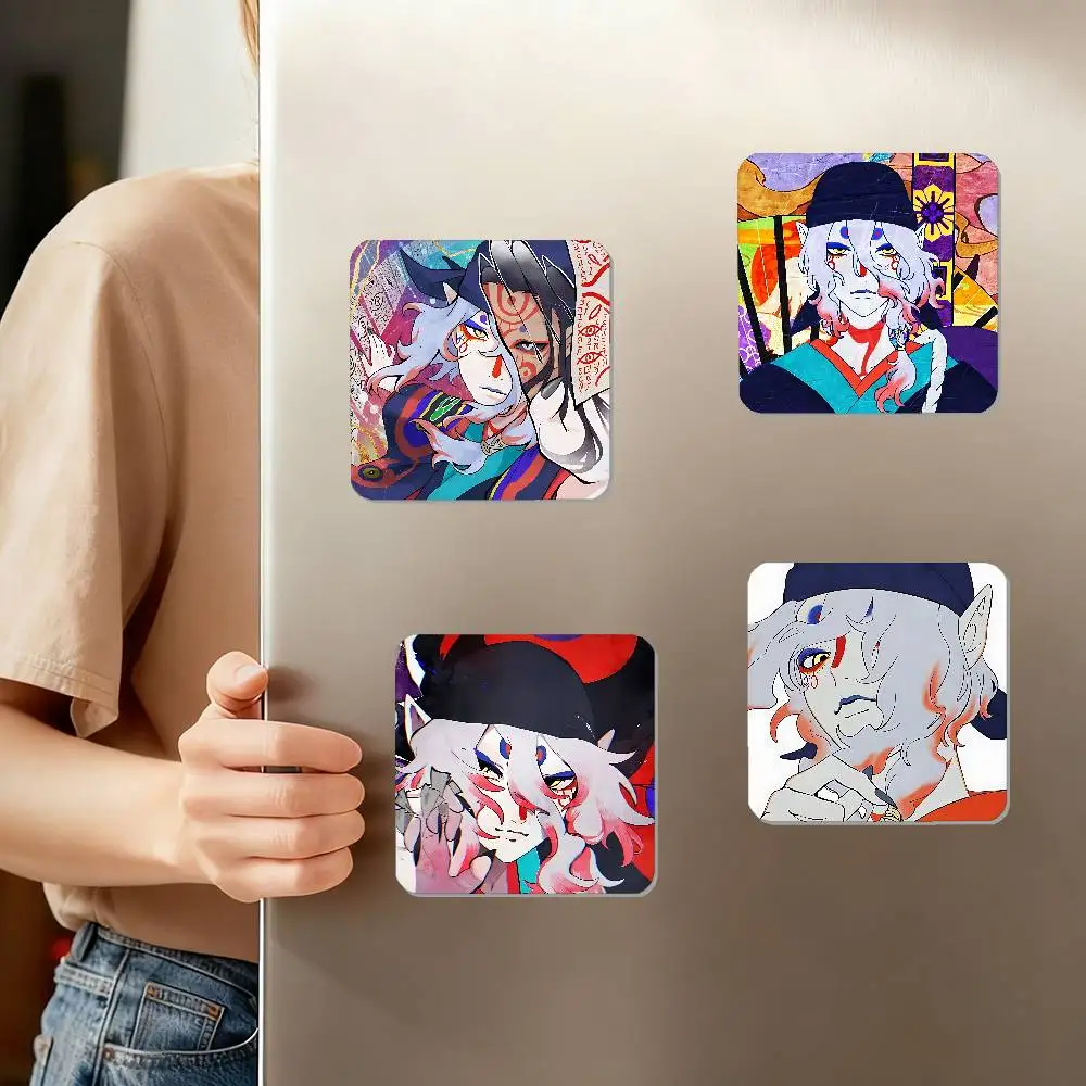 K-Kusuriuri I-Icon Refrigerator Magnet Square Stickers - Can Be Used To Personalize Home Decoration And Are Ideal Keepsakes