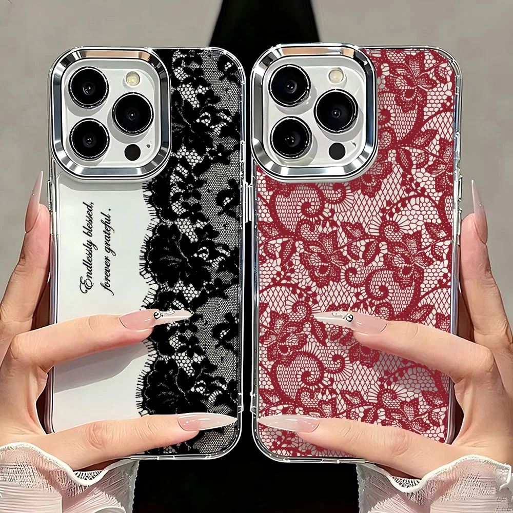NEW LaceS  print pattern Phone Case for Samsung Galaxy A57 A56 A36 A26 A06 A55 A35 A16 A54 A34 A25 A24 A05 A73 A53 A33 4G 5G
