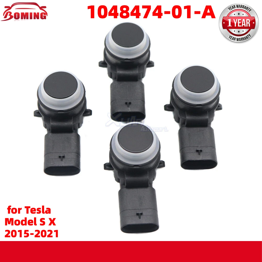 NEUER schwarzer Ultraschall-Front-Backup-Stoßstangenunterstützungsradar PDC-Parksensor 1048474-01-A für Tesla Model S X 2015–2021 0263033324