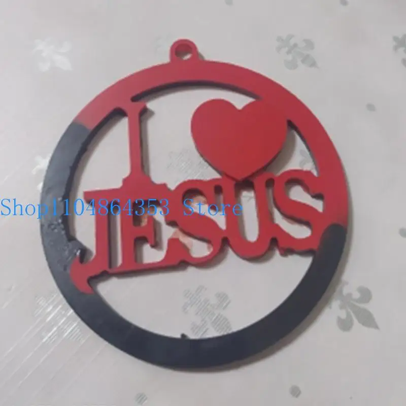 

652F Shiny Glossy Silicone Resin Molds Jesus Christian Keychain Mold DIY Keychain Pendant Jewelry Epoxy Resin Crafting Molds