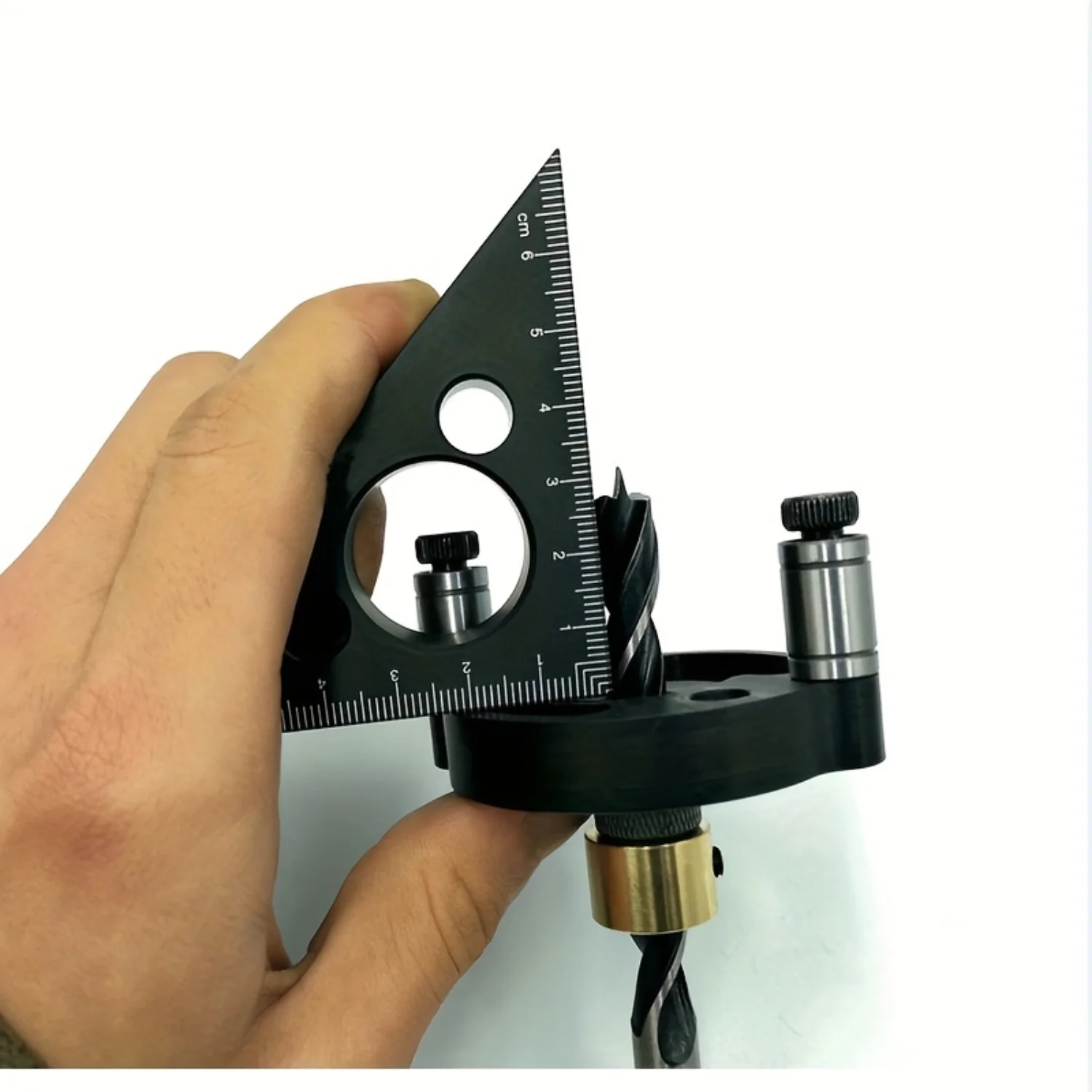 Right Angle Ruler, 45 N 90 Degree Small Aluminum Alloy Triangle Ruler With Both Imperial And Metric Scales Machinist Carpenter's