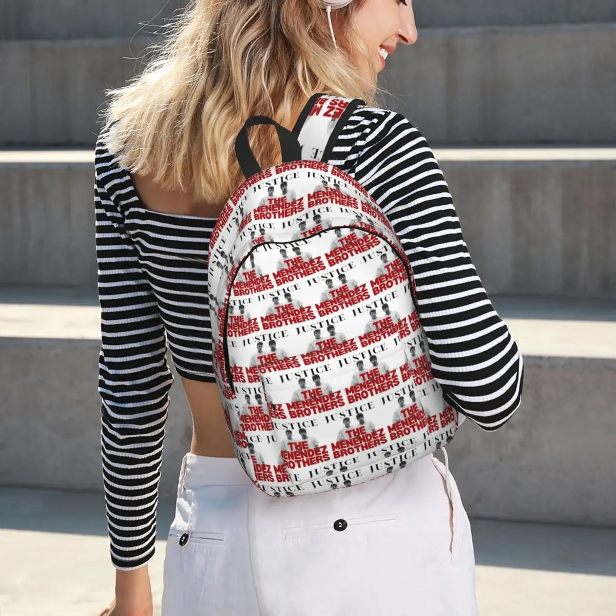 

Free The Menendez Brothers Justice Backpack Hot Sale Daypack Large Capacity Kids BookBag School Bag Shoulder Bags for Men Women