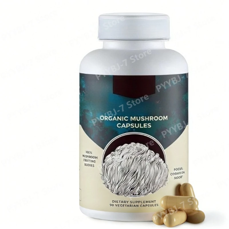 

Капсулы с экстрактом грибов для ежедневного приема, 30-дневный курс: поддержка мозга, иммунитета, концентрации внимания, памяти и ясности ума.