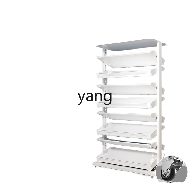 

LTT simple door rotating shoe rack with wheels household stainless steel mobile shoe cabinet storage artifact