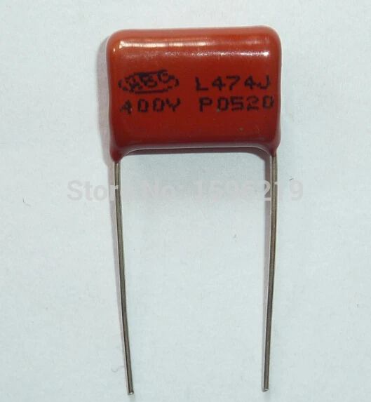 10pcs/100pcs CBB capacitor 474 400V 474J 0.47uF 470nF P15 CL21 Metallized Polypropylene Film Capacitor 400V474 400V474J