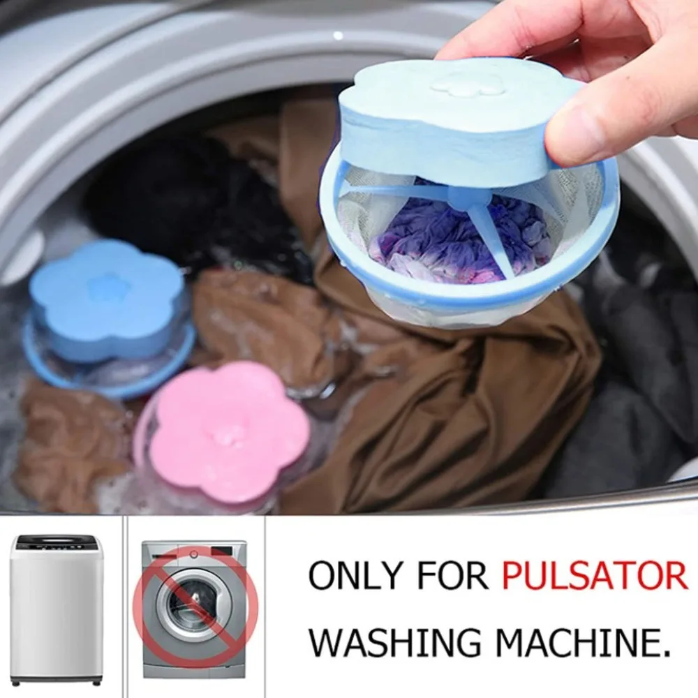 10Pcs Durable Floating Filter Mesh Mesh Universal Hair Remover Reusable Lint Catcher Daily Use