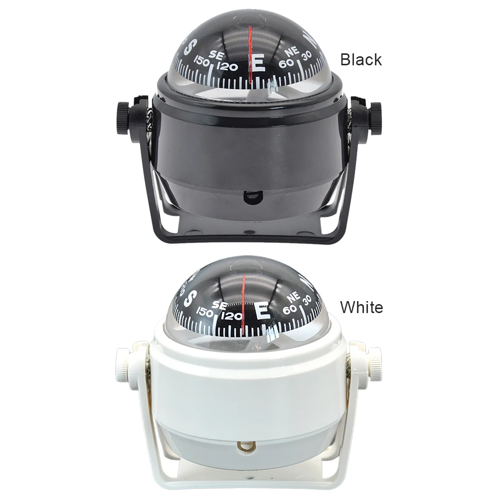 Ball Shaped Vehicle Navigation Car Compass with Dial Sea Pivoting Marine Boat Compass Splashproof Sea Marine Electronic Compass