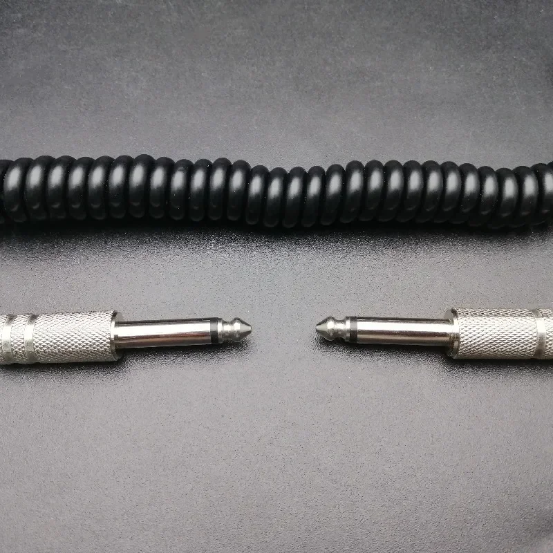 5M Spring Guitar Audio Cable Professional 6.5 to 6.5MM Electric Guitarra Noise Reduce Cable Music Instrument