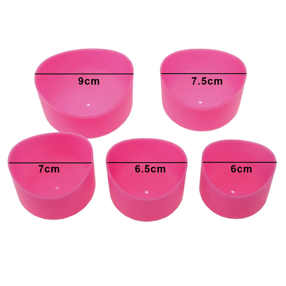 JCD 6cm Diameter Food Grade Silicone Sleeve For Glass Water BottleHeat Resistant Protective Anti-Slip Silicone Cup Bottom Cover