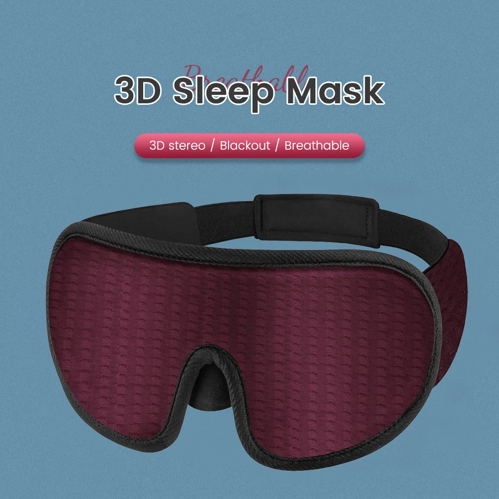 3D Sleeping Mask 100% Blockout Light Sleep Mask For Eye Soft Eye Mask for Travel Eyeshade Night Breathable Blindfold Slaapmasker