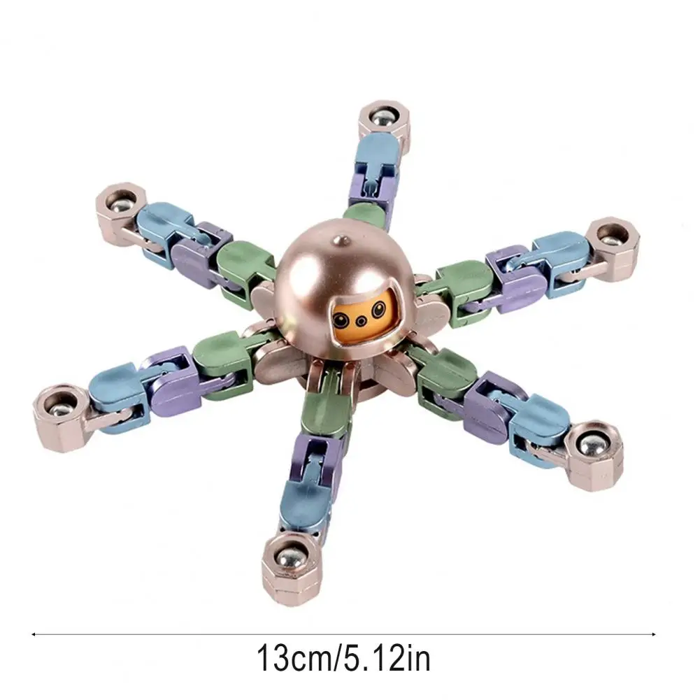 Wandelbarer Fidget Spinner, tragbar, Stressabbau, Verformung, mechanischer Arm, Fingerspitze, Gyro-Kette, Roboter-Spinner, sensorisches Spielzeug