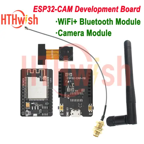 ESP32-CAM Development Board ESP32-CAM-MB MICRO ESP32 Serial to WiFi Bluetooth ESP32 CAM CH340 CH340G 5V Bluetooth+OV2640 Camera
