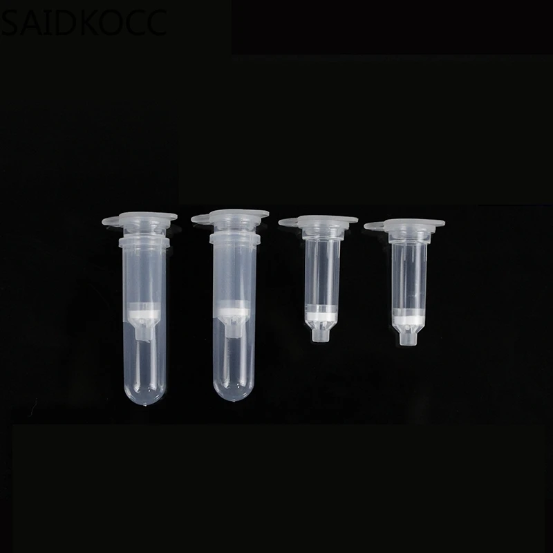 DNA RNA Separator Column Plasmid Miniprep Spin Column 100pcs Purification Column Silica Membrane Plastic Clear Collection Tube