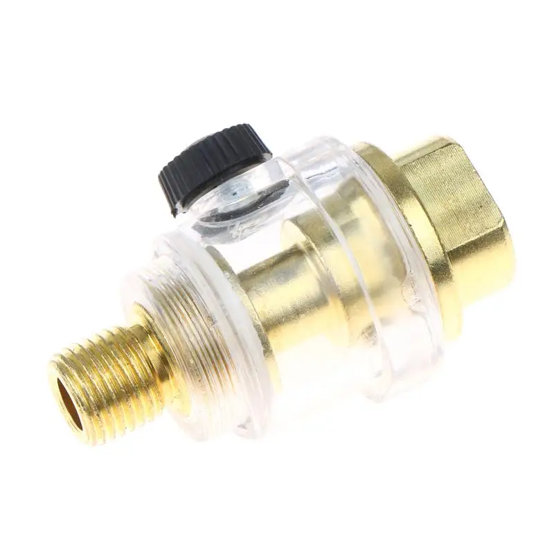 

[1pcs] 1/4 NPT Mini In-Line Oiler Lubricator Pneumatic Tool Lubricator Oiler Air Compressors Pipe Repair Automatic Lubrication