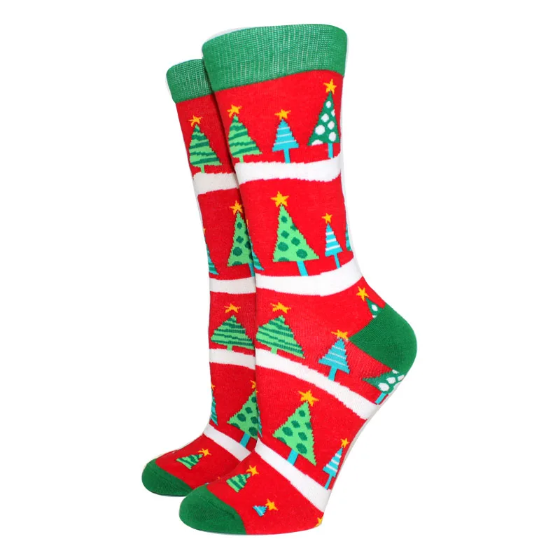 New Arrival Winter Christmas Socks Women socks Cotton Long Casual Men\'s Socks Santa Claus Christmas Gift Creative Socks 37-45