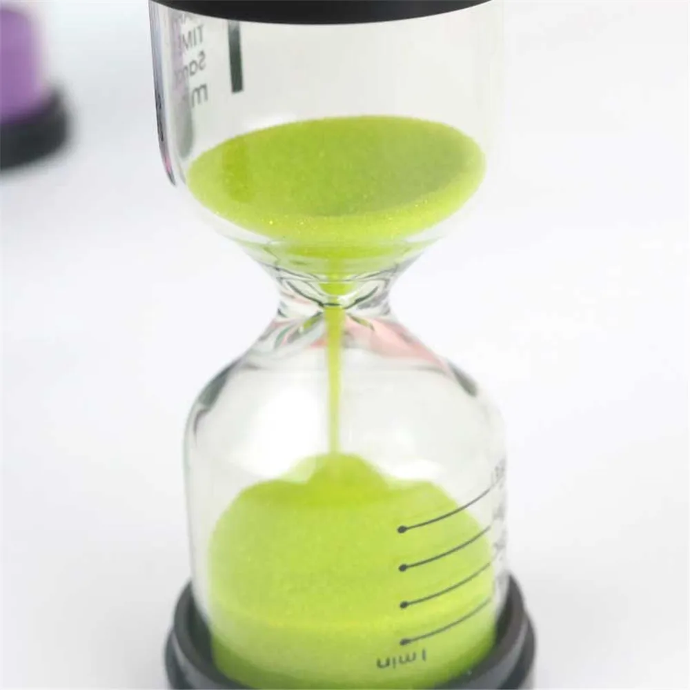 Glass Printing Hourglass And Safe And Practical Convenient Solid Gift Hourglass Delicate And Compact Minute Timer image 2