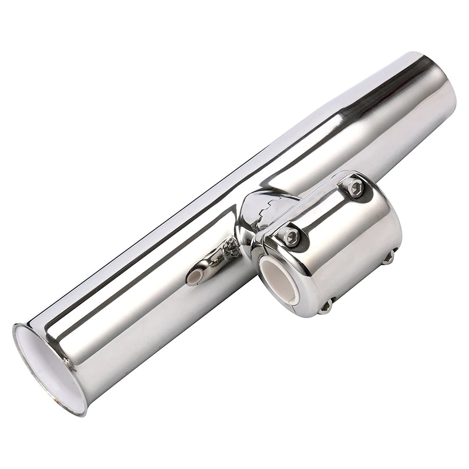 Boat Grade 304 Stainless Steel Pipe-reinforced Fishing Rod Holder with Key Yacht and Marine Hardware Fishing Rod Accessories