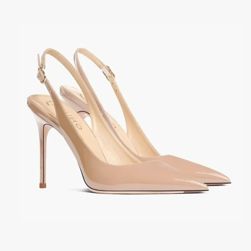 2025 New Luxury Summer Sexy Pointed Designer High Heels Daily Casual Party Comfortable Buckle Women's Sandals Sandalias Mujer image 2