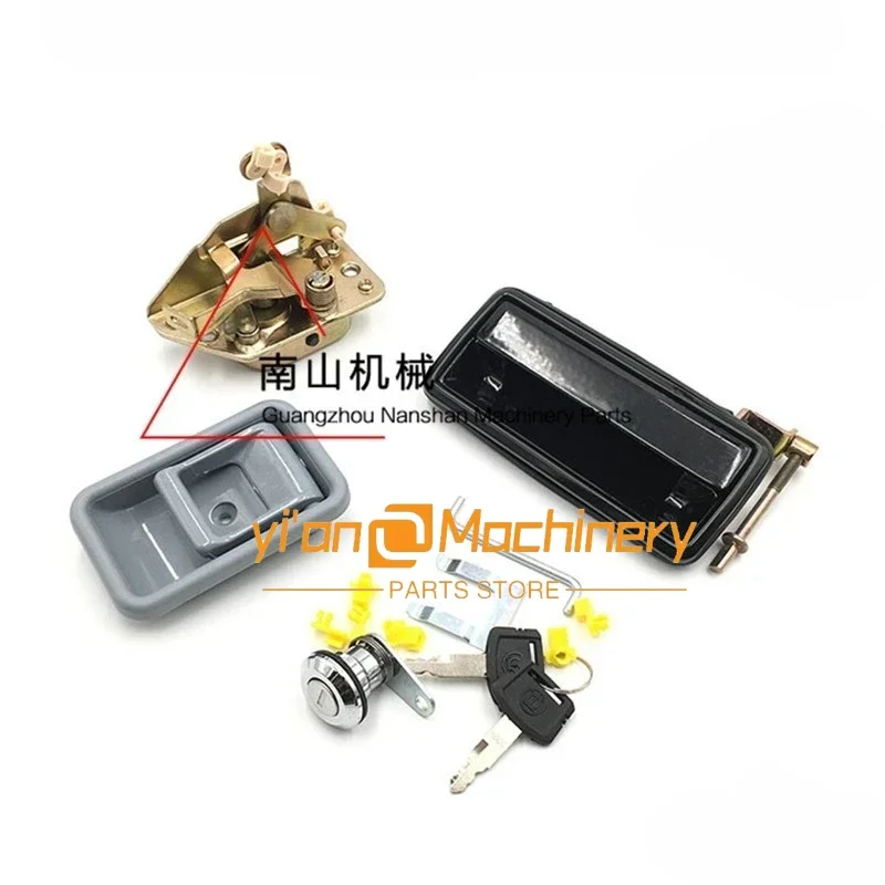 

For Kubota 155/161/165/183/185 Door Lock Assembly Door Inner And Outer Handle Lock Block Lock Cylinder Excavator Parts