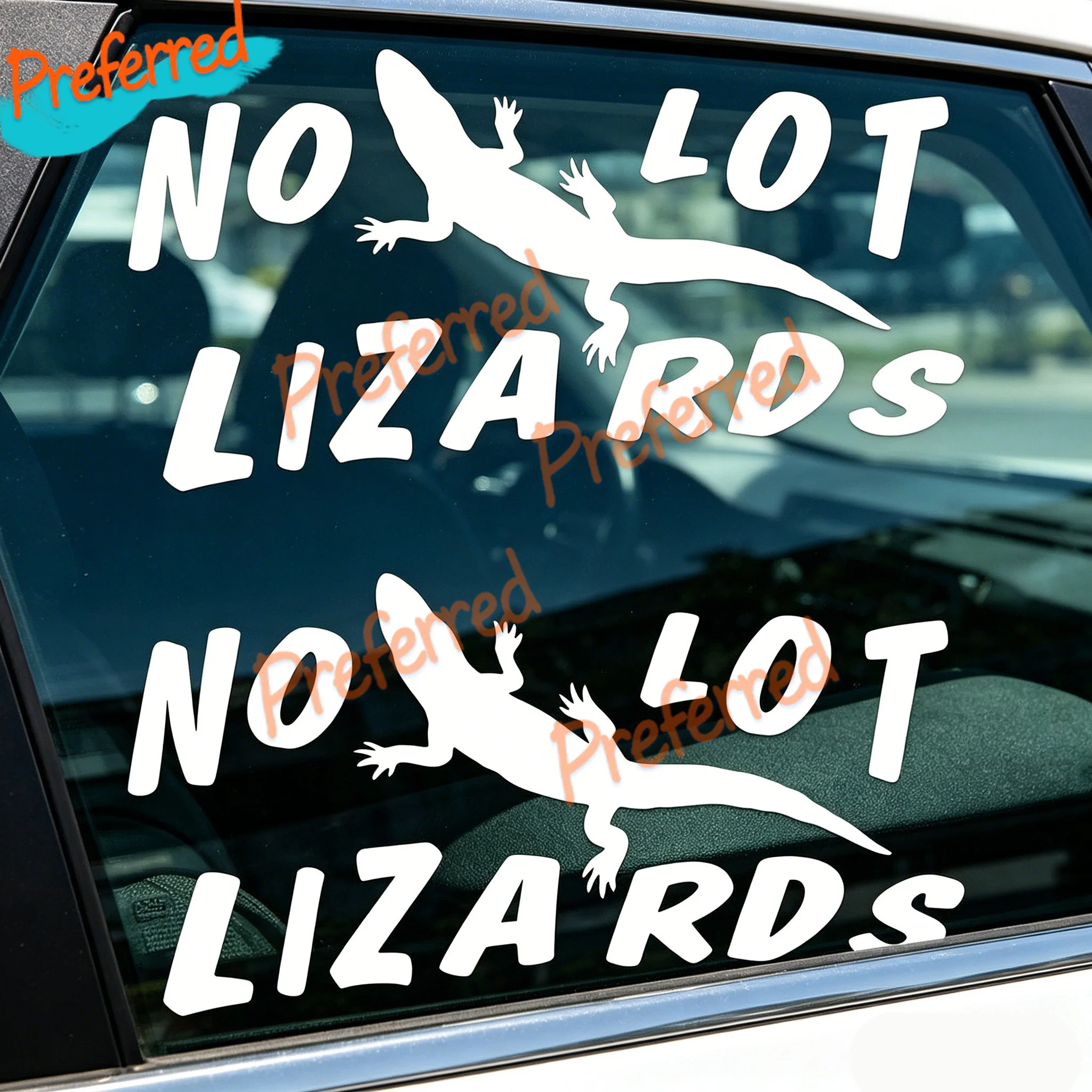 2x No Bulk Lizard Funny Truck Driver Car Truck Window Wall Laptop Vinyl Sticker Stickers - Customizable in Any Sticker Size