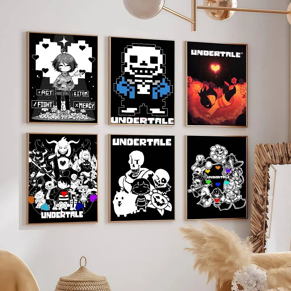 Sans U-Undertale Game Posters Dormitory Decorations Bedroom And Living Room Wall Murals Souvenirs