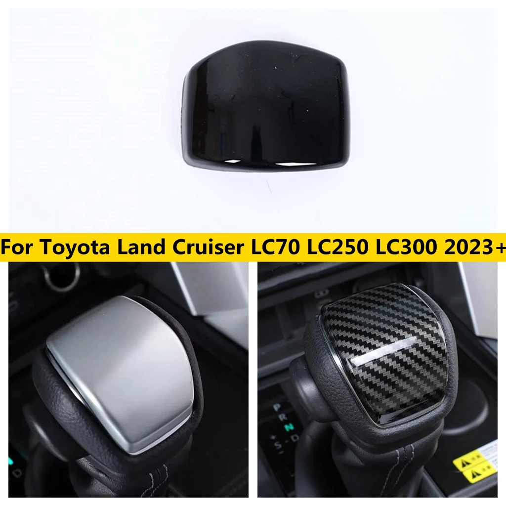 

Car Shift Knob Cap Full Decoration Stickers Cover Trim Fit For Toyota Land Cruiser LC70 LC250 LC300 2023 2024 2025 Accessories