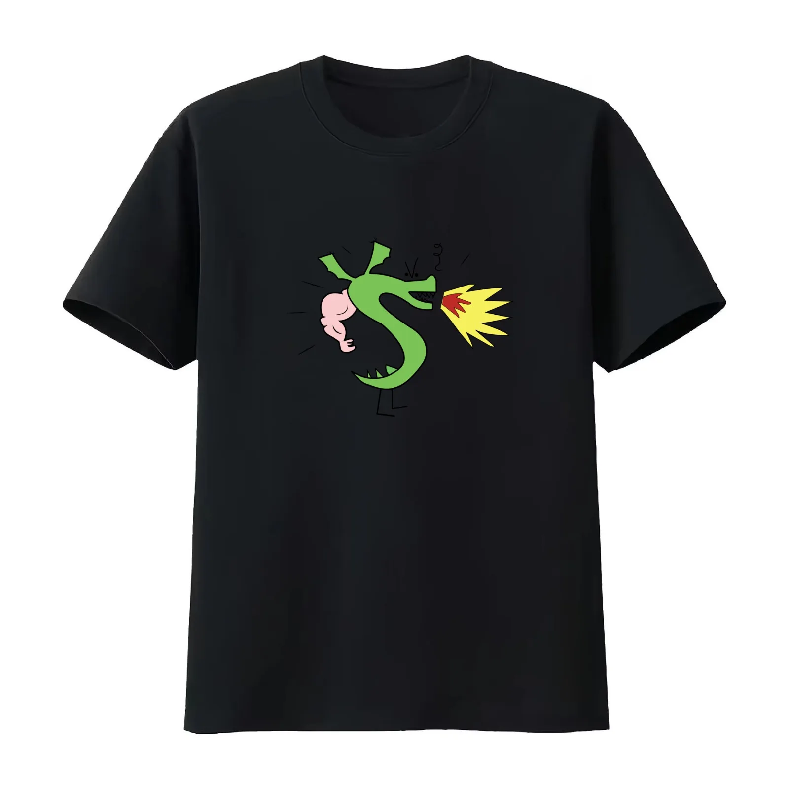 Trogdon Cute Dragon Homestar Runner T-Shirt Summer Casual Cotton Tee Oversized Streetwear Tops Vintage Graphic Print