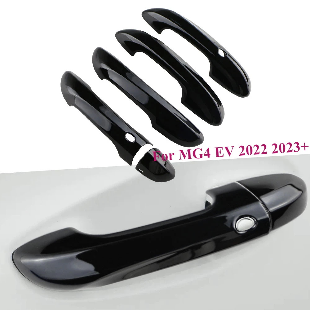 

LHD/RHD Carbon Fiber Car Door Handle Cover Sticker Exterior Mouldings for MG4 MG 4 EV 2022 2023 2024 ACC.
