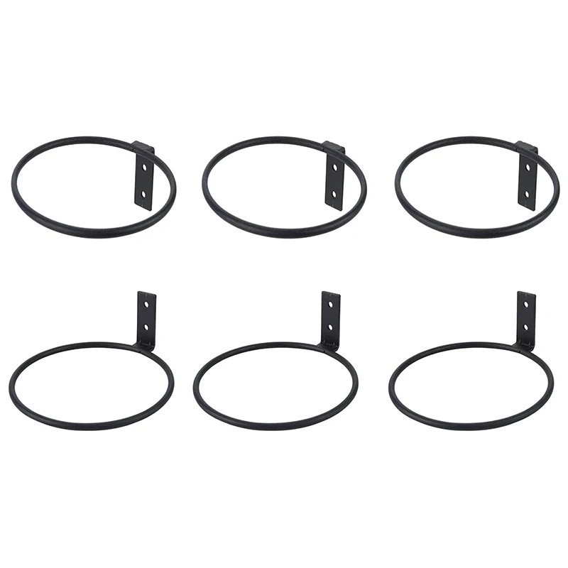 

5 Inch (Approximately 12.7 Cm) Flower Pot Holder Ring Wall Mount 6-Piece Flower Pot Hook Hook Wall Mount Bracket