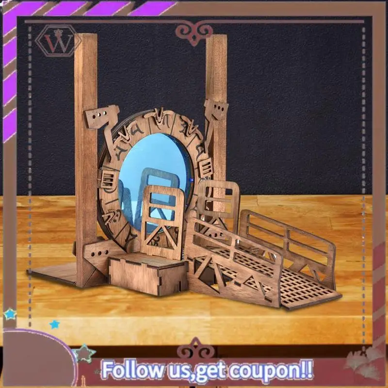 ABBG-Stargates Bookend Galaxy Gate Bookends Creatives Cross-Border Time Tunnel Magical Portal Bookends For Office Book Shelf