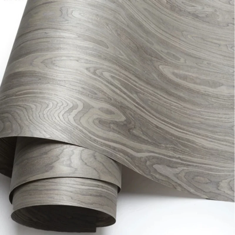 Grey Mountain Burl Tech Wood Veneer Sheet for Table Top Refinish Interior Wall Craft Furniture Cabinet Door DIY Panel L:250*58cm