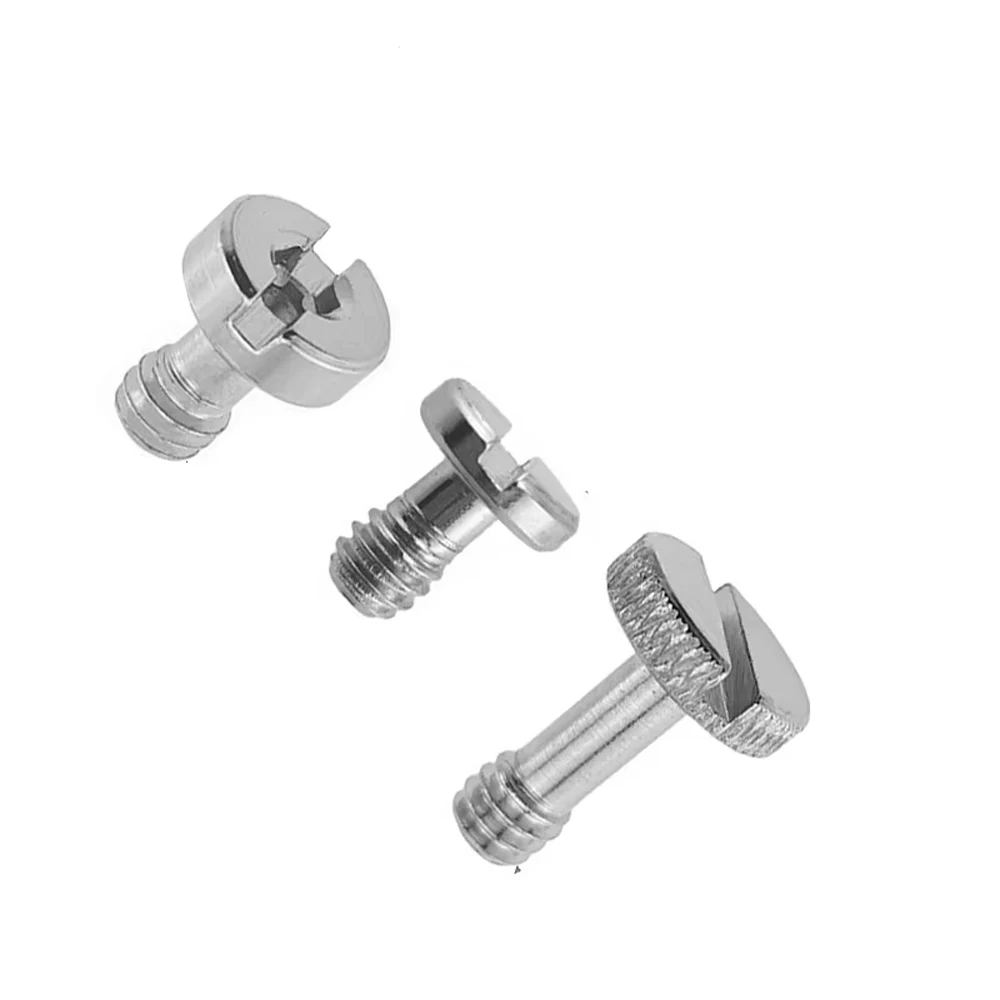 5 sztuk śruba aparatu z szybkozłączką 1/4-20 UNC DSLR śruba mocująca płytkę kompatybilna ze statywem głowica kulowa do montażu na głowicy fotograficznej