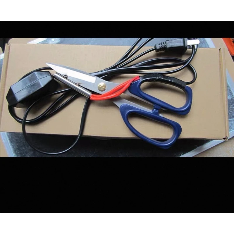 Stainless Steel Electric Heating Tailor Scissors Heated Cutting Tool For Fabric Ribbon Cloth Hot Edge Cutting